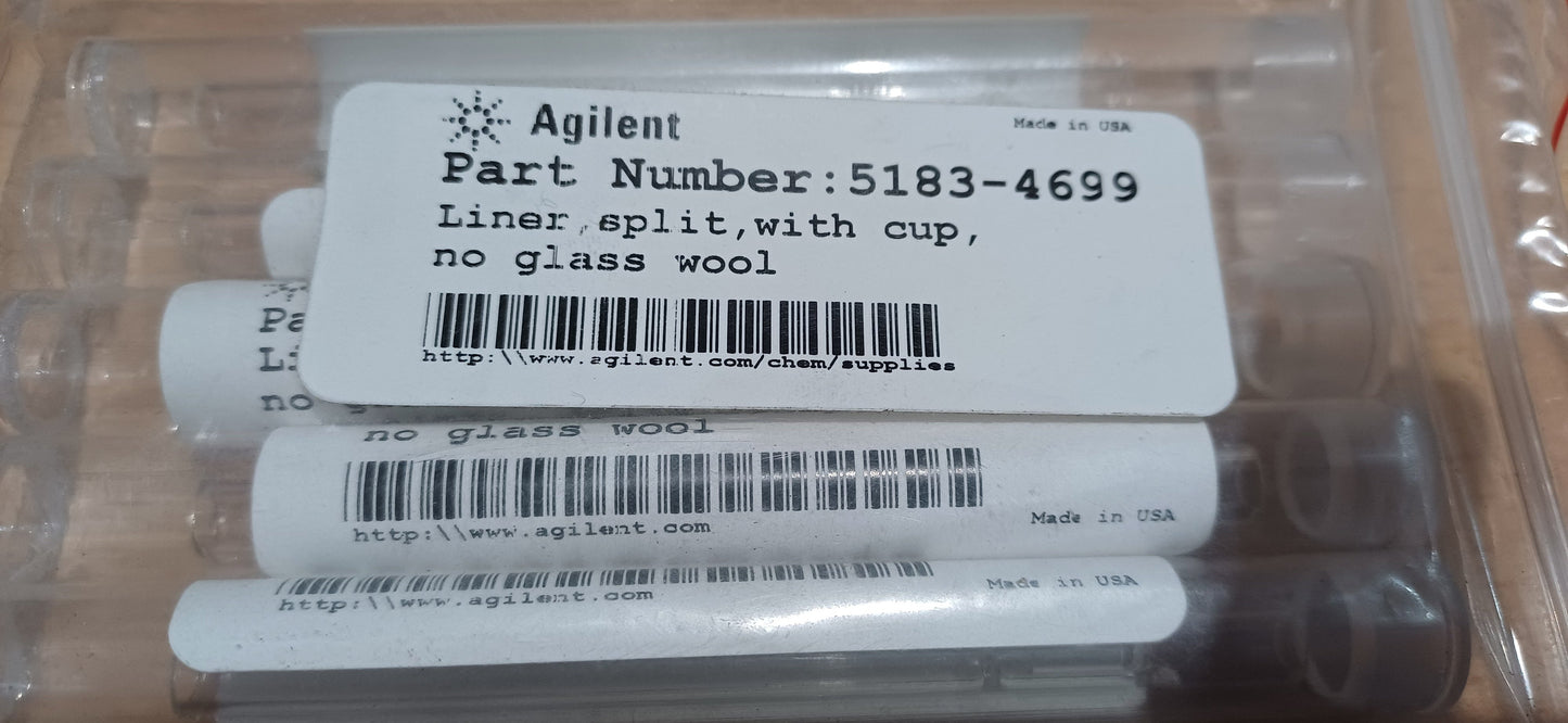 5183-4699 Agilent, Inlet liner, split, straight, with cup (for manual injections)