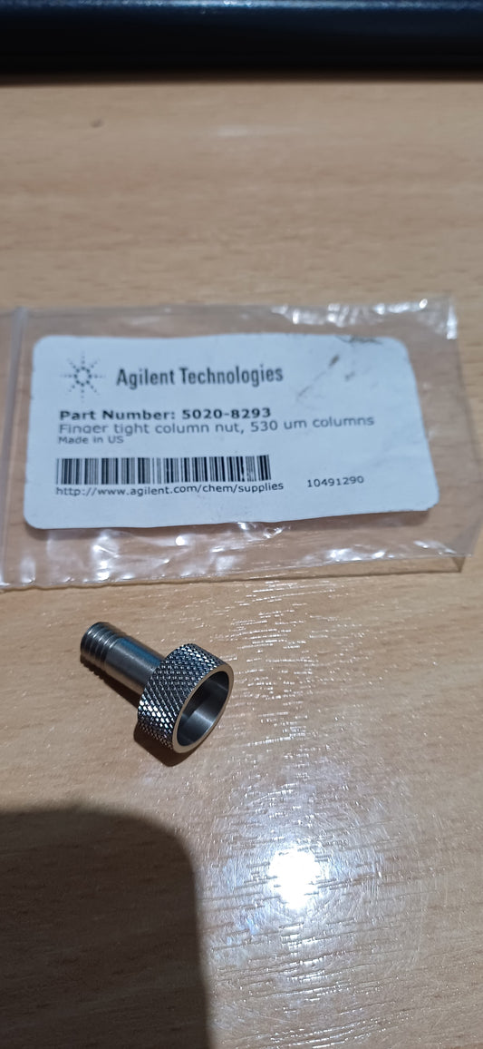 5020-8293 - AGILENT, Finger-tight column nut, 530 µm columns, 303 stainless steel.