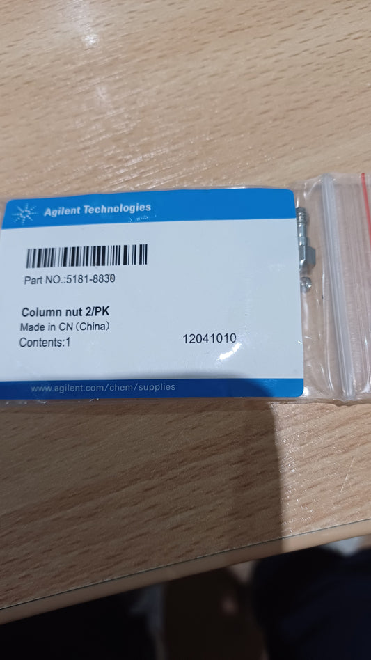 5181-8830 - AGILENT, Column nut for GC capillaries, 1pk