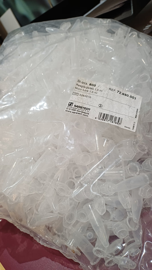 Sarstedt 72.700 Micro tubes 0.4ml, PE  1000 pack