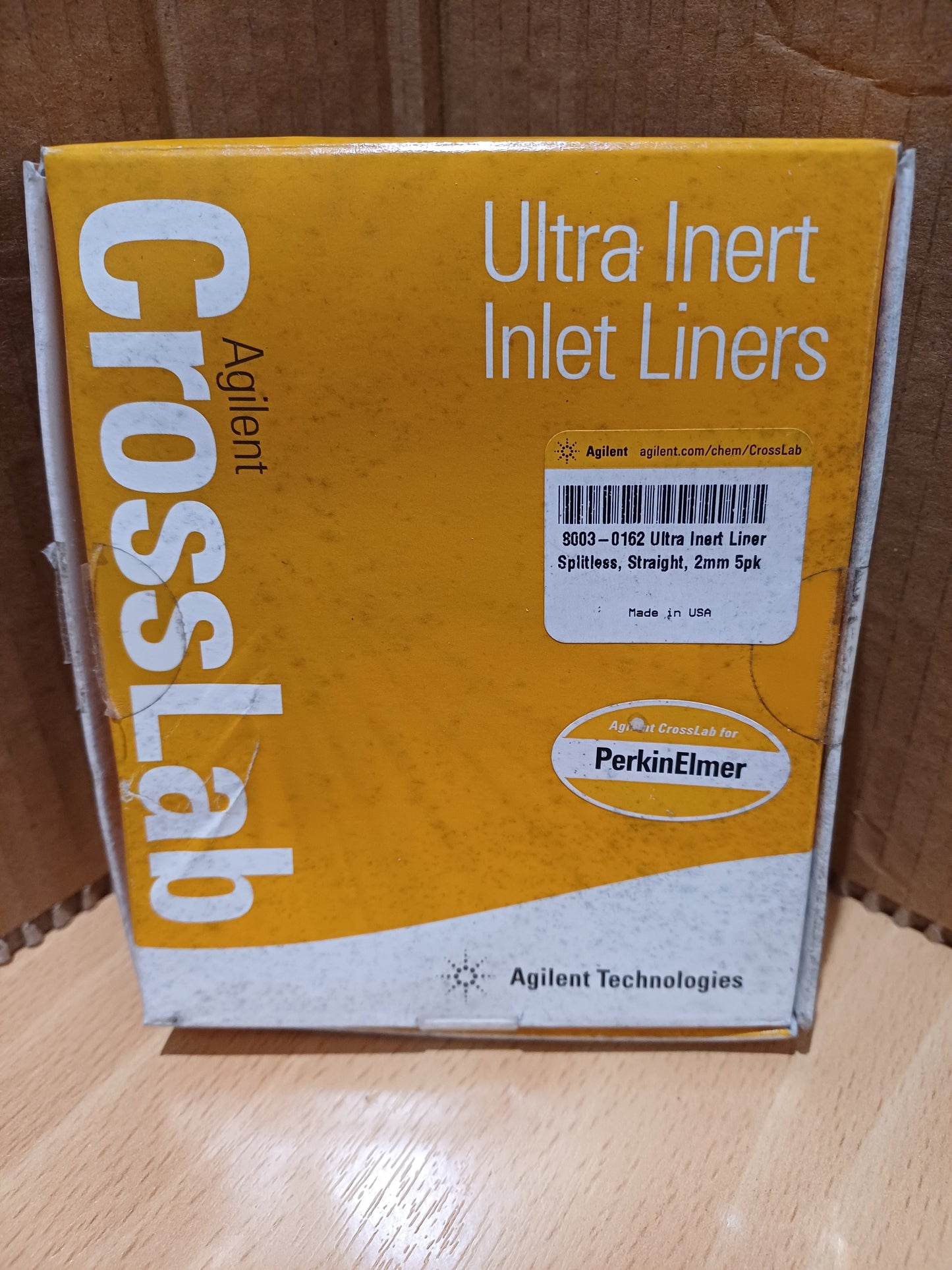 8003-0162 AGILENT Liner Ultra Inert, Splitless, Straight, 2mm, PE, 5/pk