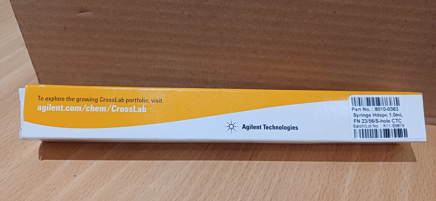 8010-0363 Agilent syringe for CTC headspace, 1 ml, fixed needle, PTFE-tip plunger, 23/56/side hole