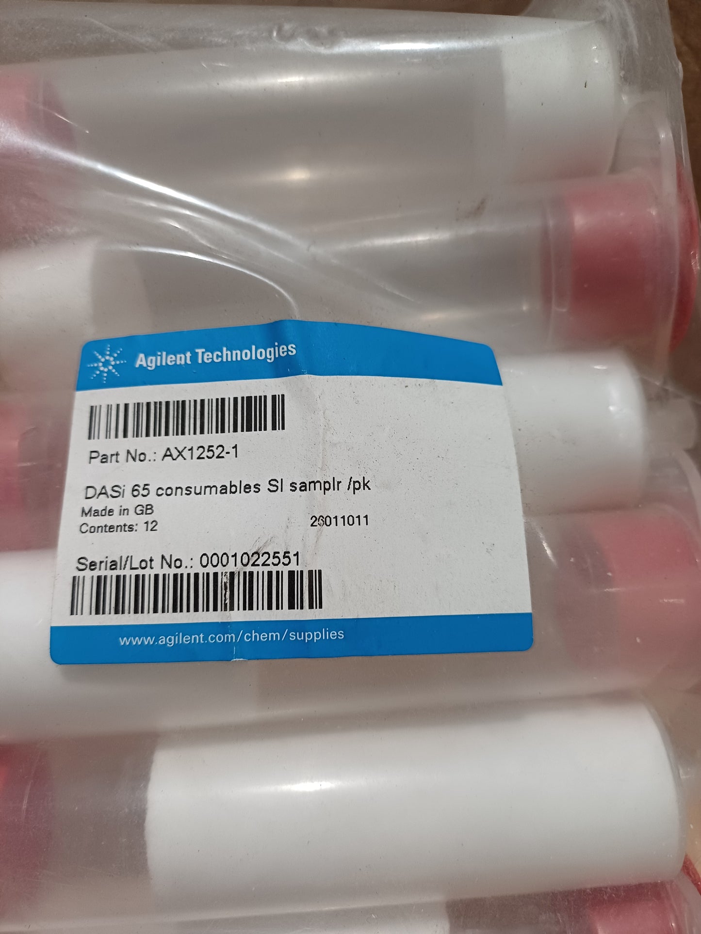 AX1252-1 Agilent, DASi 65 consumables SI Samplr/pk