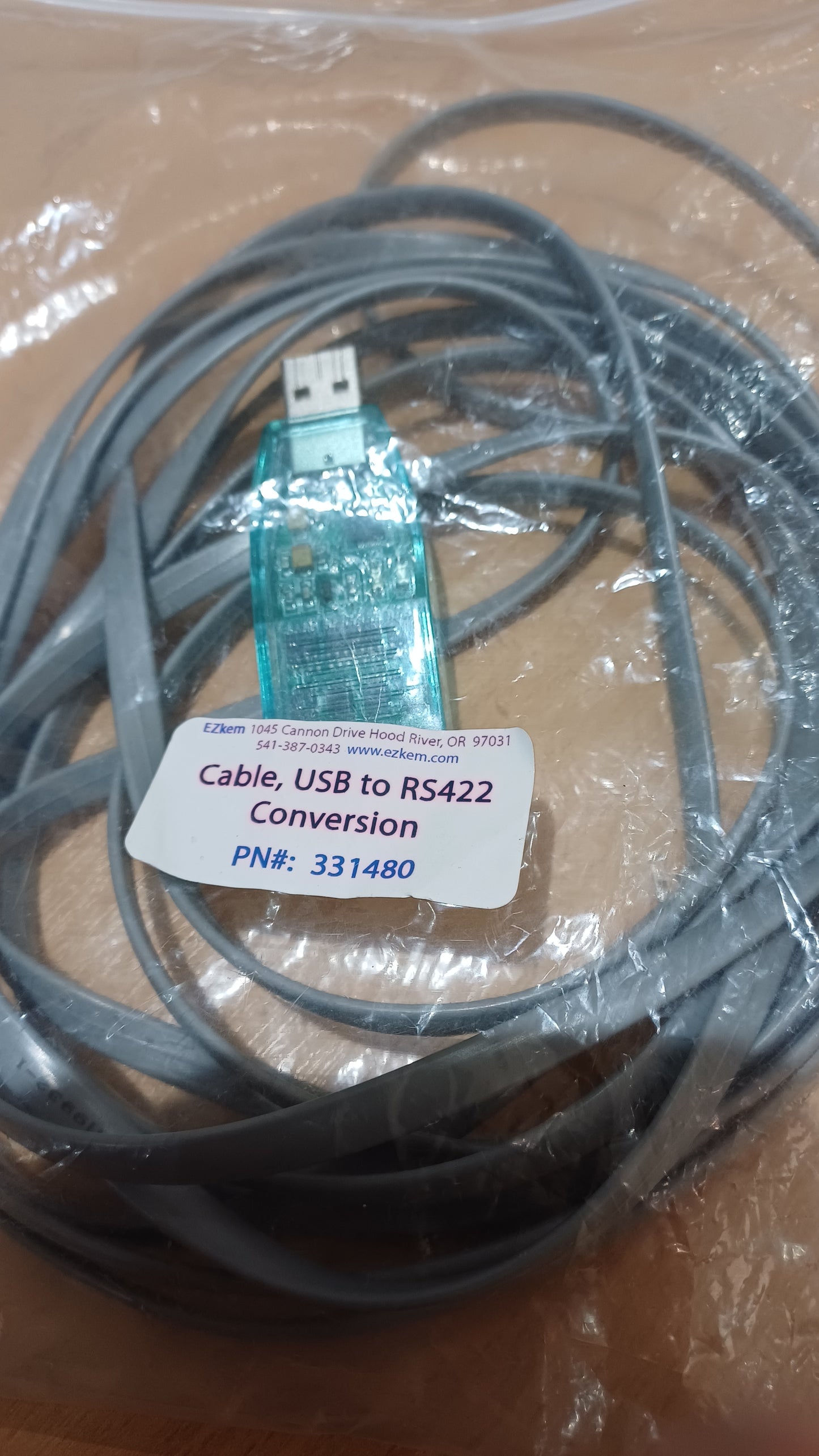 EZKem Conversion Cable, USB to RS422