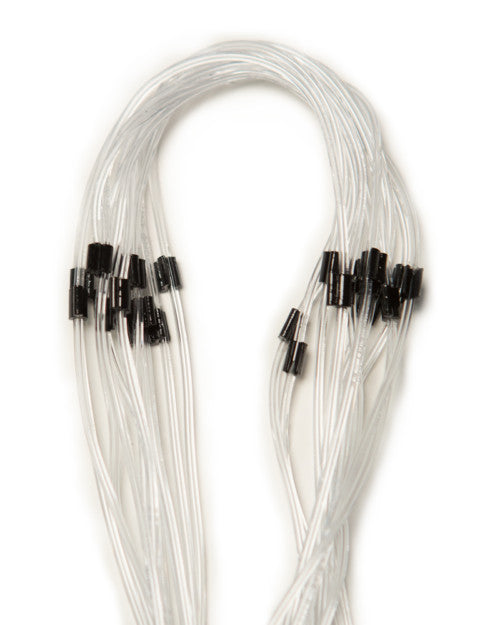 Black/Black 2-Stop Pump Tubing - 6" Collar x 36" Length, 12pk